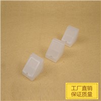 50pcs/lot Transparent Thick Plastic Nylon PVC Furniture Cabinet Corner Bracket Board Holder with 2 holes