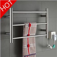 1PC YEK-8022 Hot Sale Heated Towel Rail, Stainless Steel Electric Towel Racks Holder Bathroom Accessories Wall Mounted