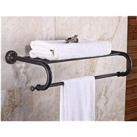 High Quality Wall Mounted Towel Rack Antique Towel Holder Copper Material Bathroom Accessories Towel Rail Holder Towel Shelf