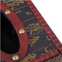BQLZR 22x12x9cm Red Wood Color Tissue Box Cover Chinese Character Pattern