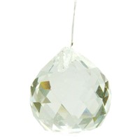 MYLB 40MM Feng Shui Faceted Decorating Crystal Pendant Ball(Clear)