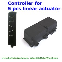 Industry controller Control box 110-240V AC input 24V DC output with wire hand switch to opearate 5pcs linear actuator