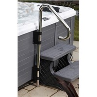 Under Mount Hand Rail - for safe hot tub access and exit, pool entance Safety Rail Brackets and Hardware Included