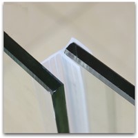Draught Excluder Weatherstrip Draft Stopper Sealing Strip 12mm Glass Frameless Screen Shower Room Door Window Balcony Seals 1m F