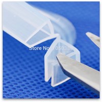 Weatherstrip Draft Stopper 12mm Glass Screen Sliding Sash Shower Door Window Balcony Seals Draught Excluder Silicone Strip 5m h