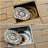 European antique copper toilet deodorant floor drain contact put smelly cockroaches hidden Restroom bathroom floor drain