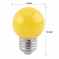 1W E27 220V Colorful LED Bulb Lamps Round LED Ball Light Bulb Lamp Decor for Magic Holiday Home/Porch/Coffee bar/Shop/Party/KTV