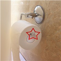 LumipartyRedcolourful Stainless Steel Bathroom Toilet Paper Holder Wall Mount VacuumSuction Cup Toilet Holder Tissue Roll Hanger
