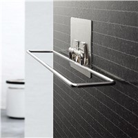 2017 Creative Design Chrome Plated Metal Home Seamless Vacuum Suction Cup Towel Rack Bathroom Towel Rack Towel Hanging Rack