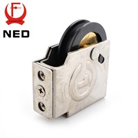 NED 90 Type Sliding Windows Pulley Copper Core Bearing Nylon Wheel 1.5mm Thickness Caster For Aluminum Alloy Door Hardware