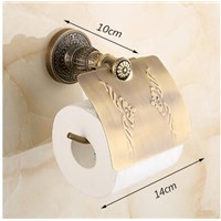 European toilet paper box toilet accessories Paper All copper antique brass paper towel rack europe style bathroom paper holder