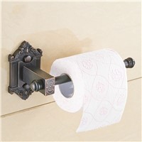 Antique Copper Roll Holder Retro European Creative Towel Rack Toilet Paper Holder Bathroom Pendant Paper Holder