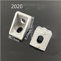 100pcs 2020 Corner Bracket Fittings 2017 Slot 6 Corner Angle L Breakets Connector Aluminum Profile Accessories