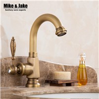 Luxury bathroom antique tap basin faucet vintage basin sink tap brass tap torneira banheiro basin mixer water bronze faucet DY88