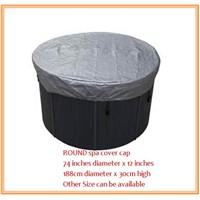 ROUND spa cover cap 74 inches diameter x 12 inches 188cm x 30cm high Other Size can be available