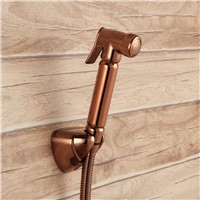 Rose Gold brass Sprayer hand held toilet bidet spray shattaf spray factory sale copper toilet shower head jet set--MD-N55