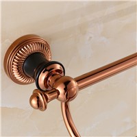 Luxury Rose golden double Towel Bar,red golden Towel Holder Bath Products,Bathroom Accessories bathroom towel bar 9806