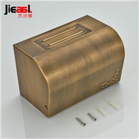 All Copper Paper Holder Roll Tissue Holder Hotel Works Toilet Roll Paper Tissue Holder Box Surface Antique Drawing Treatment 108