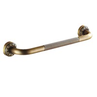 Wall Mounted Brass Carved Grab Bars Safety Handles Hand Rail Bathroom Bar Bathroom Accessories XF2
