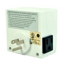 UL Listed Hydroponic 24 Hour Digital Programmable Dual Outlet Grounded Timer Switch Electronic Timer Controller