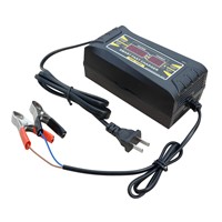 12V 6A LCD Display Smart Quick Charging Battery Charger - Car Vehicle Motorhome
