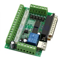 Board CNC MACH3 Interface 5 Axis With Optocoupler Adapter Stepper Motor Driver -Y103