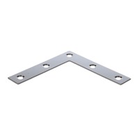 Angle Plate Corner Brace Flat L Shape Repair Bracket 80mm x 80mm