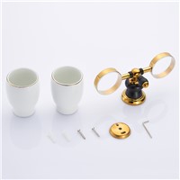 Cup &amp;amp;amp; Tumbler Holders Classic Decor Cup Holder Toothbrush Dual Tumbler Cup Holder Wall Mounted Bathroom Accessories XL-66804