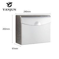 Toilet Paper Box Tissue  Holder Bathroom Accessories Stainless Steel Square Paper Holder Furniture Hardware  Yanjun YJ-8603