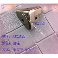 Corner Brackets 25MM side angle silver decoration gift box package box four corner angle iron angle 25mm*25mm
