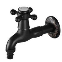 Oil Rubbed Bronze Solid Brass Washing Machine Faucet Single Cold Mop Pool Laundry Sink Bar Tap