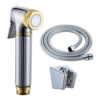 Toilet Brass Hand Held Bidet Spray Shower Head Douche Kit Bathroom Bidet sprayer Shattaf Jet  Holder &amp;amp;amp; hose--M4458