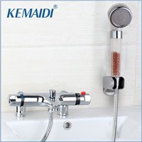 Deck Mounted Bath Shower Ceramic Thermostatic Faucets Valve Bathroom Shower Water Thermostatic Control Valve Mixer Faucet Tap