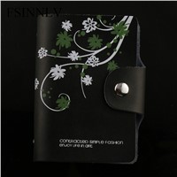 FSINNLV Genuine Leather Unisex ID Card Holder 11 Colors Card Wallet Credit Card Business Card Holder Protector Organizer DC57
