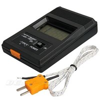 Real Industrial LCD Digital Thermometer Thermo Detector 750 degree Centigrade &amp;amp;amp; Thermocouple Probe For Lab Factory Use TM-902C