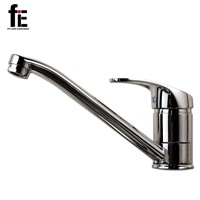 fiE Kitchen Sink Basin Faucet Deck Mount Bright Chrome Washing Basin Mixer Kitchen Water Tap Water Faucet