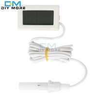 Professional Mini Probe Digital LCD Thermometer Hygrometer Humidity Temperature Meter Indoor Digital LCD Display White Black
