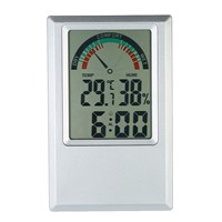 Digital Thermometer Hygrometer Temperature Humidity Meter Alarm Clock Max Min Value Comfort Level Display