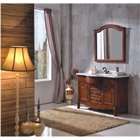 Solid oak wood bathroom cabinet 0281-B6006