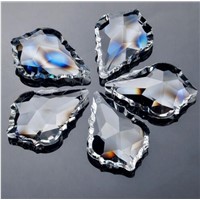 5PC/lot 50mm Baroque Maple Leaf Suncatcher Clear Crystal Chandelier Part Pendant Glass Lamp Prisms Parts Hanging Pendants Decor