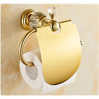 Total brass material high quality gold finished bathroom paper holder basket paper holder bathroom accessories