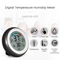 Digital Thermometer Hygrometer Temperature Humidity Meter Max Min Value Trend Display