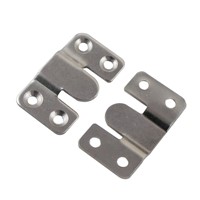 4sets 53x30mm Cold Rolled Steel 2mm Thickness Mirror Painting Hanger 3Type Connector Bracket