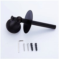 AUSWIND Black Oil Bronze Toilet Paper Holder Brass Standing Toilet Paper Holder Without Cover Bathroom Products SD01