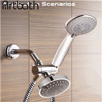 ARTBATH Separator Three Holes Hand hold Shower Holder &amp;amp;amp; Shower Head Shower Arm 3 Way Diverter Faucet Chrome or Brushed Nickel