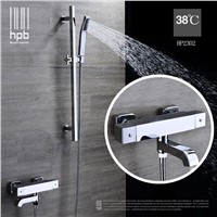 HPB Thermostatic Bath Tub Shower Faucet Cold Hot Water Bathtub Mixer Bath Shower Set Hand shower Head torneira banheiro  HP2302