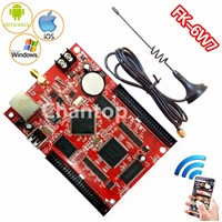 FK-6W7 wifi led control card network/USB disk wireless PC/Phone APP support p10,p13.33,p16,p4.75 led controller board