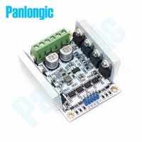Panlongic Brushed Motor Speed Control PWM Module Controller DC 20A/500W Dual Controller Reversal Switch Brake SCM Control