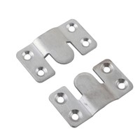 4sets 53x30mm Stainless Steel 2mm Thickness Mirror Painting Hanger 3Type Connector Bracket