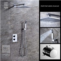 HPB Brass Thermostatic Bathroom Water Mixer Wall Mounted Bath Shower Set Faucet torneira banheiro Shower Head HP2203